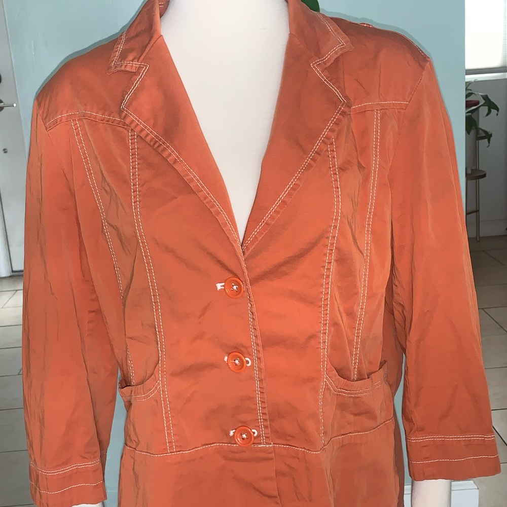 Chicos Burnt Orange Jacket